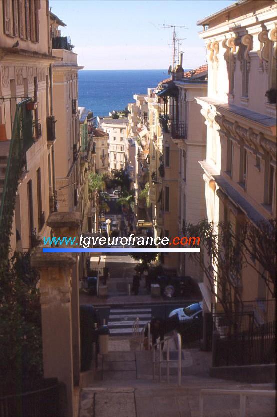 L'escalier de Monaco vers Beausoleil