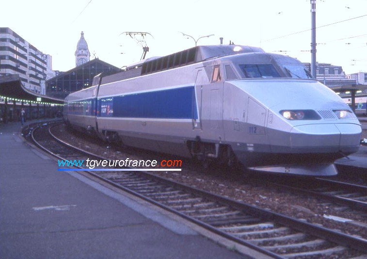 A TGV 'Lyria' train in the Paris-Gare de Lyon station
