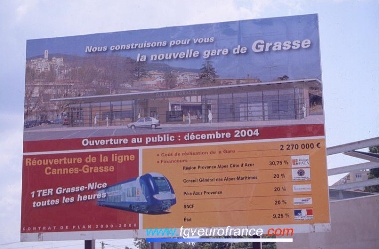 La nouvelle gare TER de Grasse