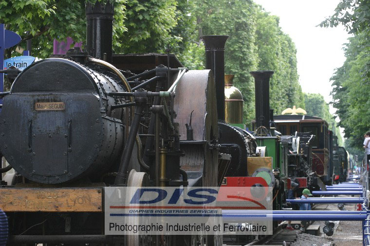 Several steam locomotives
