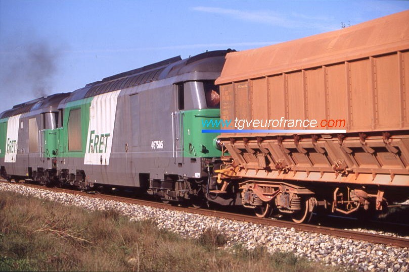 La BB 467450 en livrée FRET