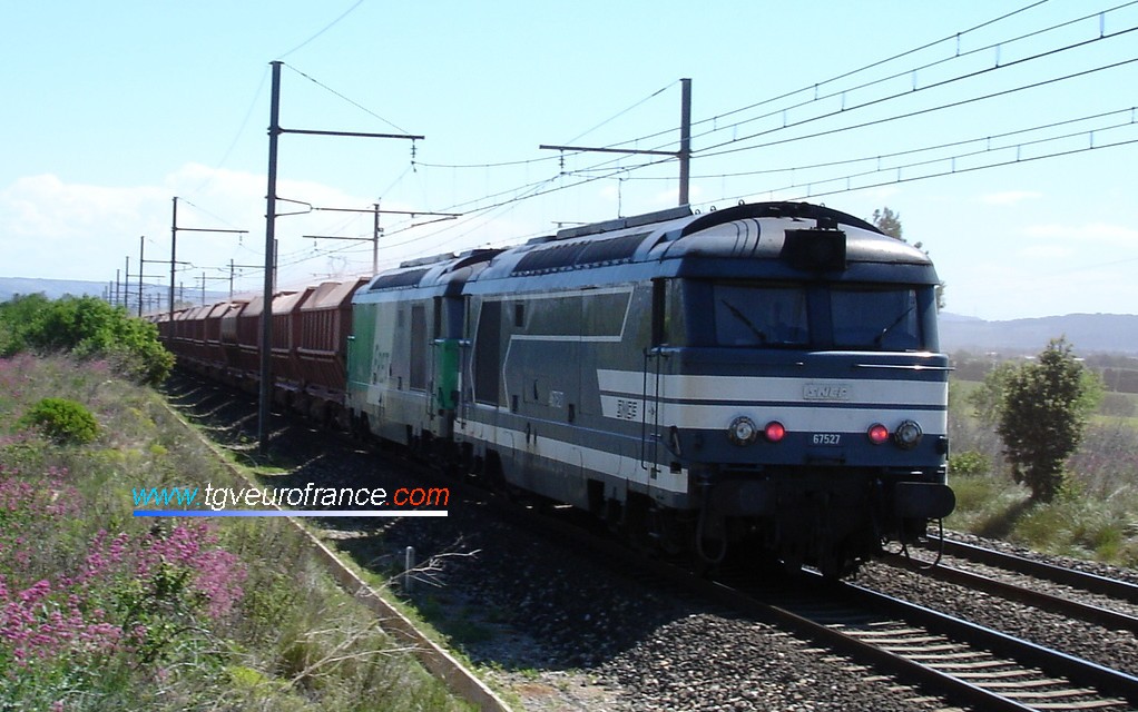 La BB 67527 en livrée d'origine