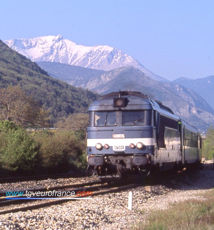 La BB 67554 près de Veynes