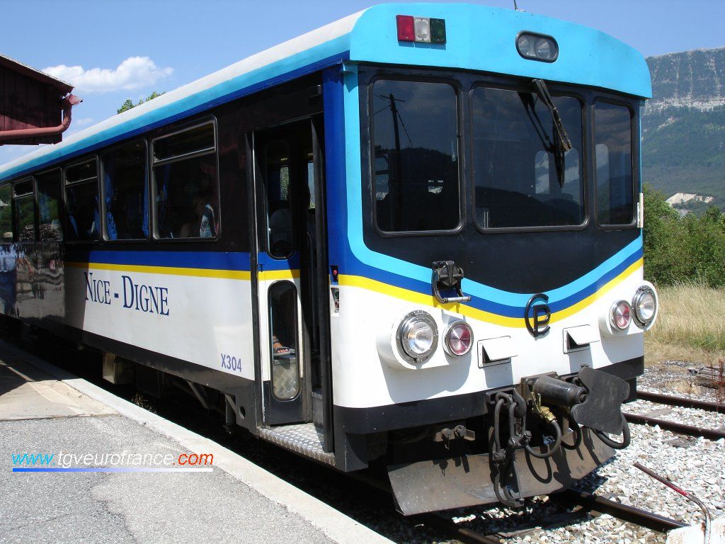 L'autorail X 304 des Chemins de Fer de Provence